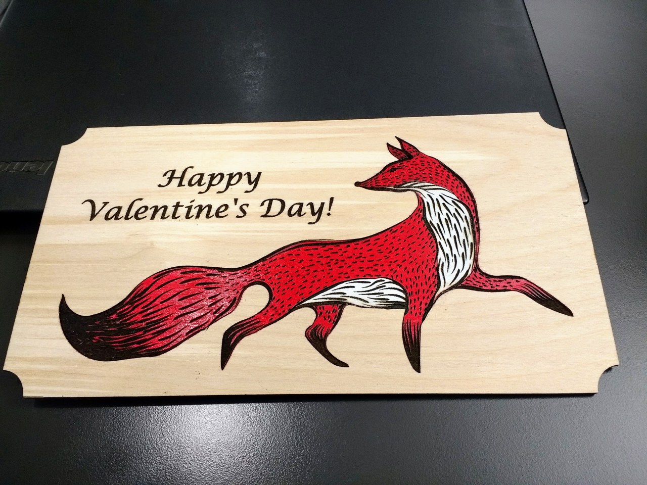 Laser-Cut Valentines Day Gift
