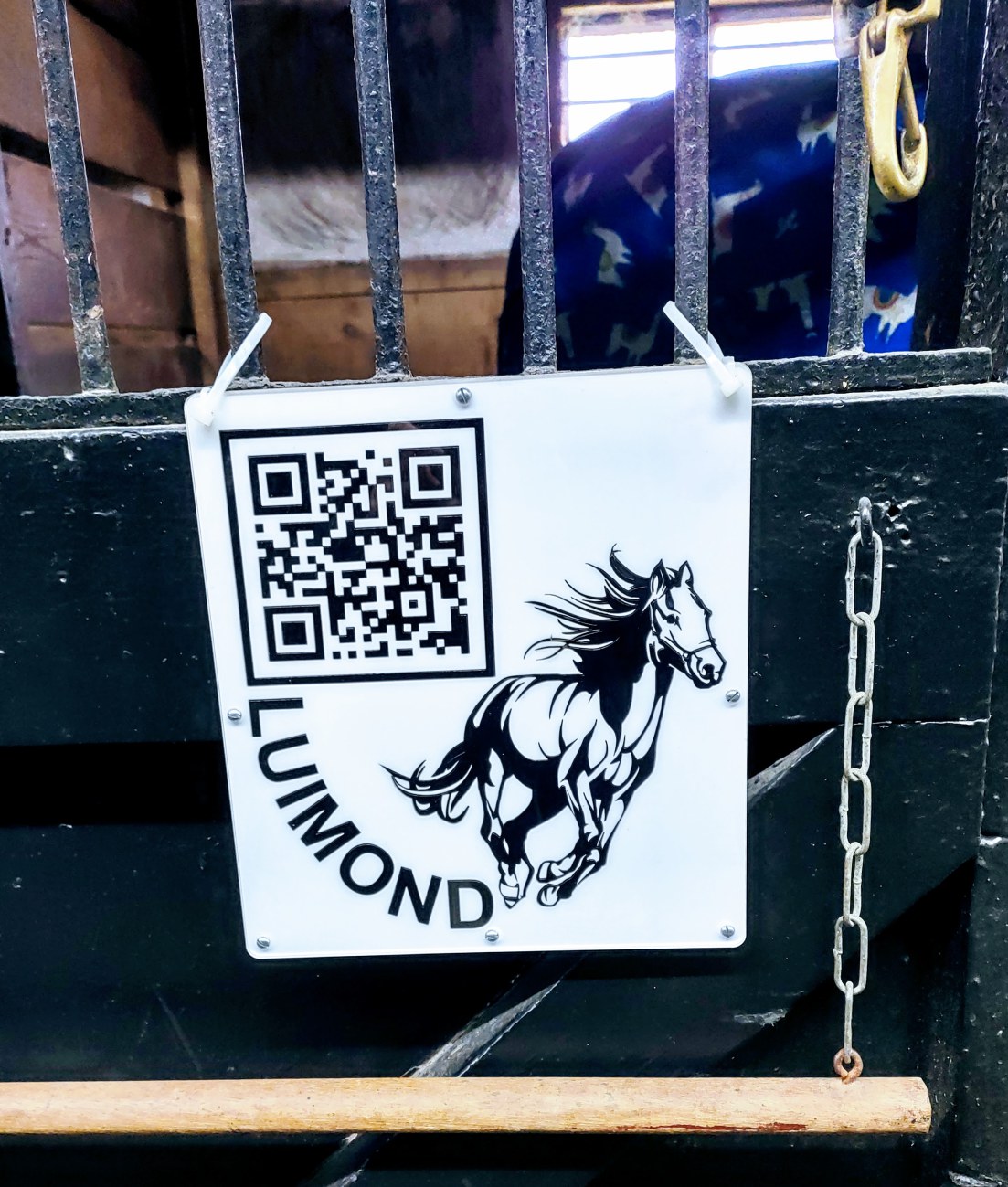 Luimond QR Code Stall Sign