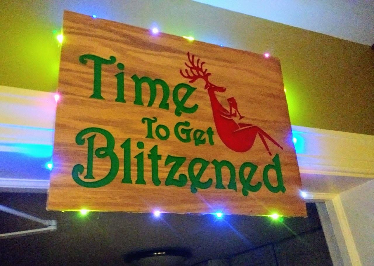 Time To Get Blitzened Party Sign